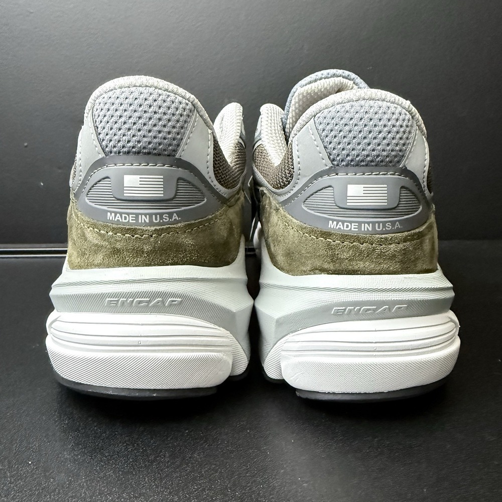 New Balance 990v6 Mens Size 9.5 Casual Sneakers Olive Green Made in USA Shoes - Picture 8 of 13